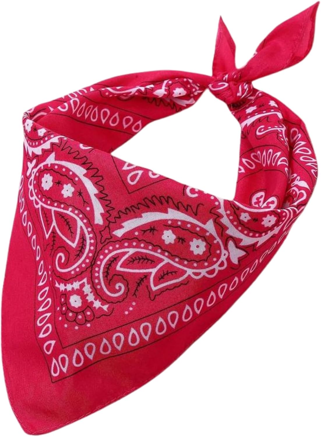 Paisley Bandanna -100% Soft Cotton Western Scarf for Men & Women, Versatile Headband, Neck or Face Accessory