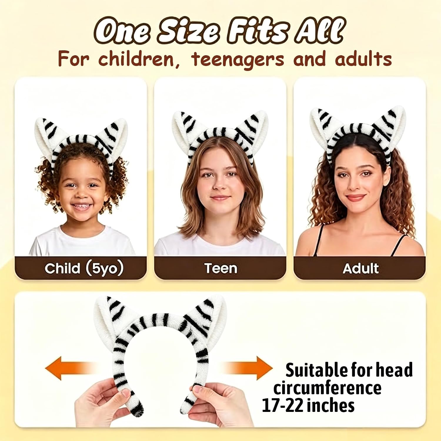 Halloween Headbands for Women Ears Headband, Halloween Christmas Festival Party Animal Cosplay Costume Headbands