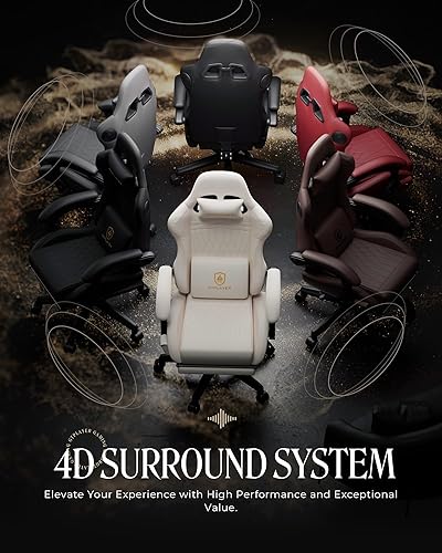 Miniatura 5 de GTPLAYER Silla de Juego con Altavoces, Sillas de Videojuego con Reposapiés, Sillas de Juego para PC para Adultos - Silla Gamer Ergonómica Reclinable