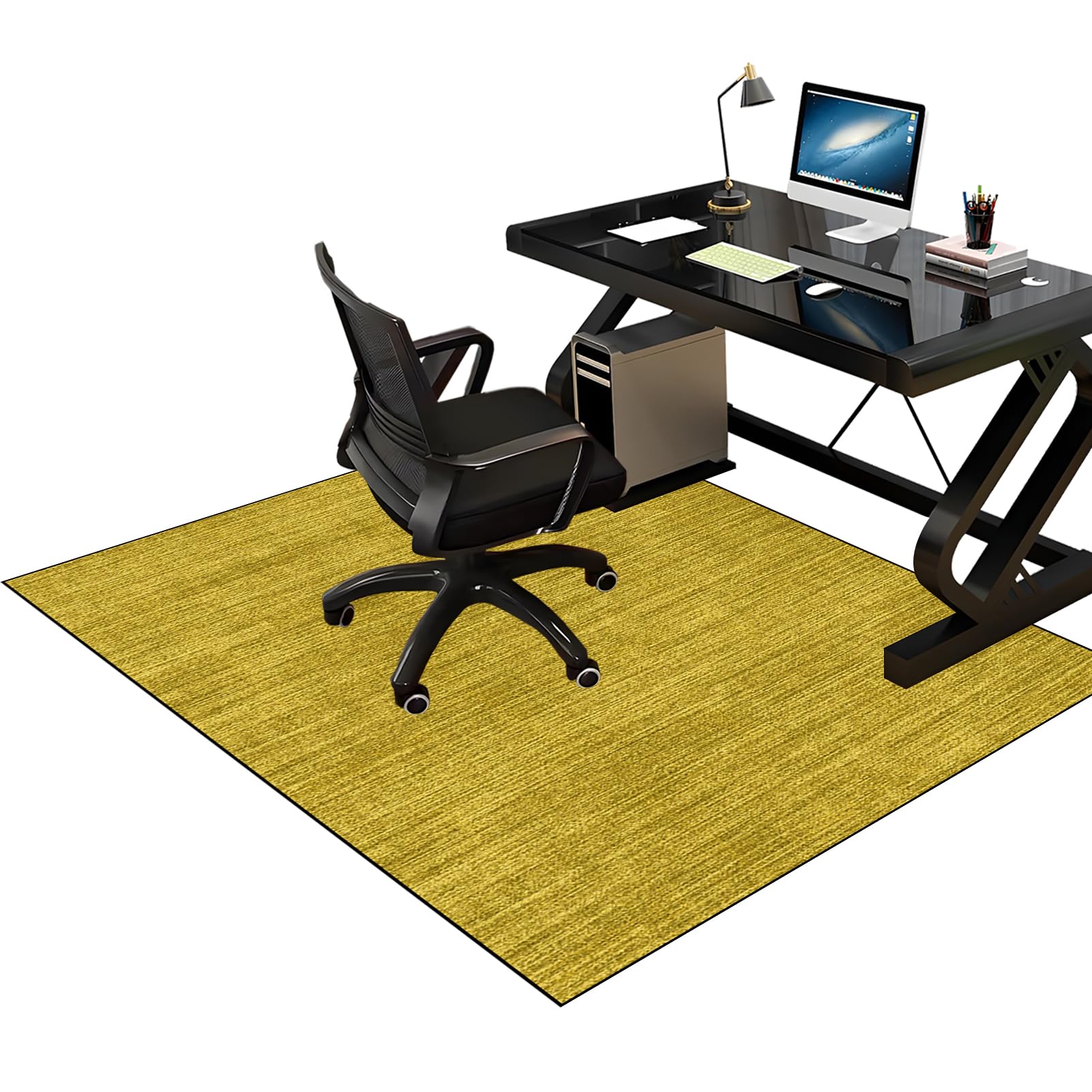 Heavy Duty Office Gaming Chair Mats for Carpeted and Hardwood Floor, Desk Chair Mat, Carpet Protector Chair Mat for Home and Office, Hard-Floor Chair Mats, Floor Mat for Office Chair 130 x 150 cm