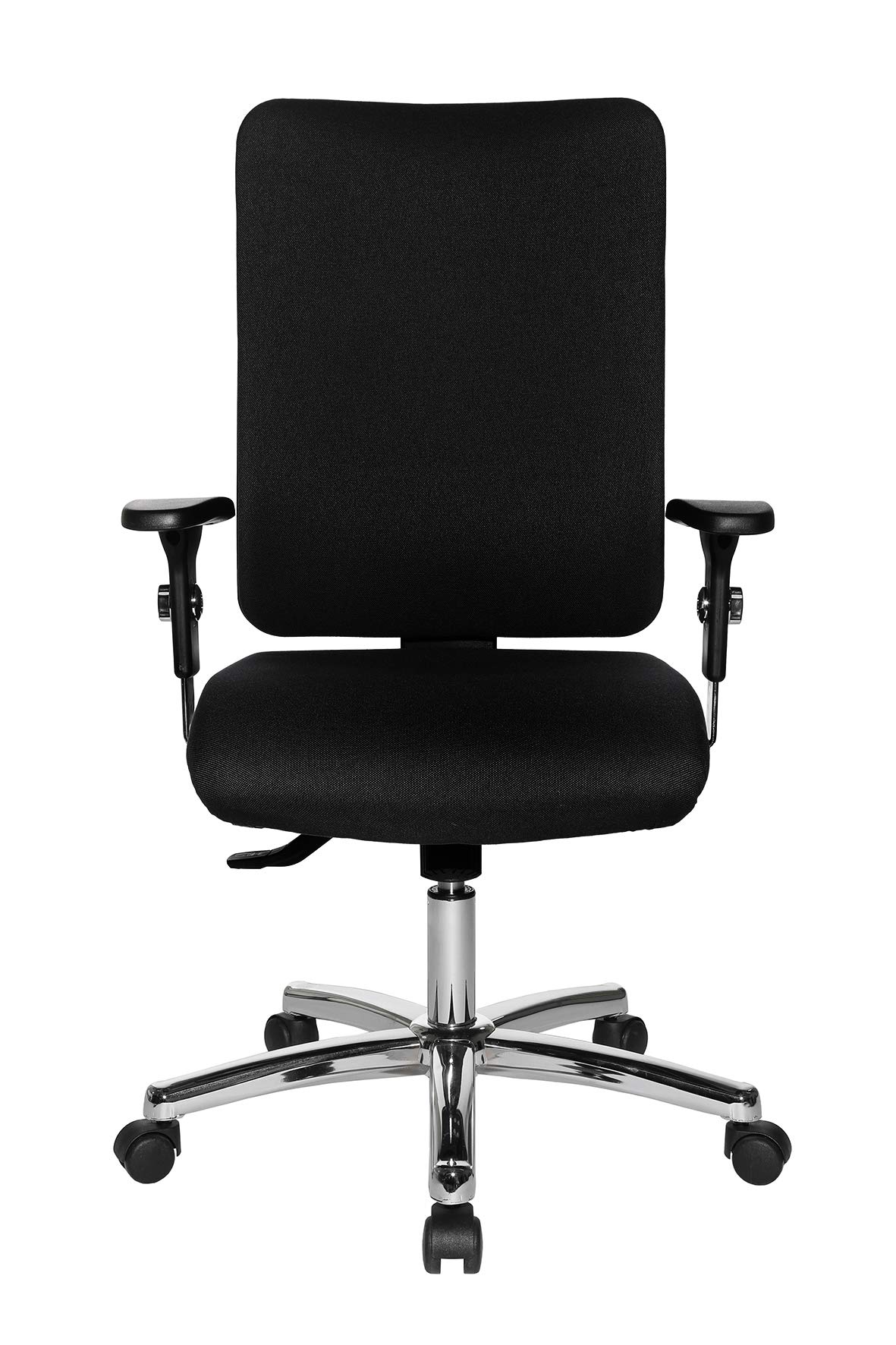 Topstar sedia wellness / sedia da ufficio SITNESS 10 tessuto nero cromo | Leroy Merlin
