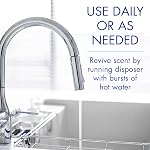 Glisten Garbage Disposer Freshener, Sink Disposal Odor Eliminator, Quick and Easy-to-Use, Lemon Scent, 10 Capsules