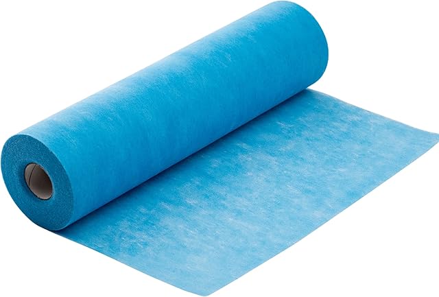 MAOYUTOU 100% bieżnik z włókniny niebieski (30 cm x 25 m) szlachetna dekoracja stołu na urodziny i wesela, kolorowa dekoracja stołu na komunię, chrzciny i wszystkie uroczystości (błękitny)