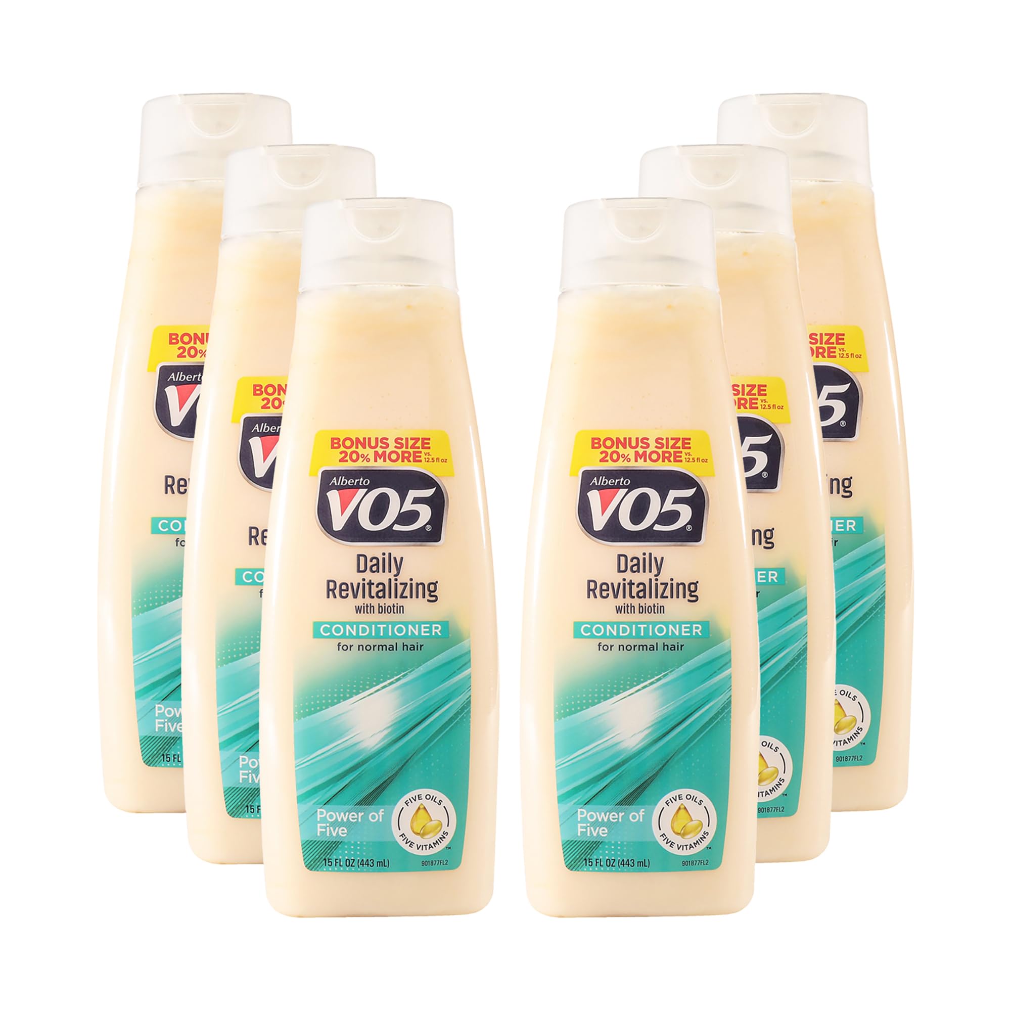 Amazon.com : Alberto VO5 Daily Revitalizing Conditioner - Moisturizing  Conditioner with Biotin, 5 Oils and 5 Vitamins for Healthy Hair - 15 oz -  Pack of 6 : Beauty & Personal Care