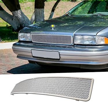 Compatible with Chevy Caprice 1991-1996 Front Chrome Stainless Mesh Grille Grill Insert for Caprice 1992 1993 1994 1995