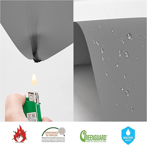 Miniatura 3 de MiLin Persianas enrollables sin cordones para ventanas del hogar, oscurecimiento de la habitación, impermeables, con aislamiento térmico, persianas