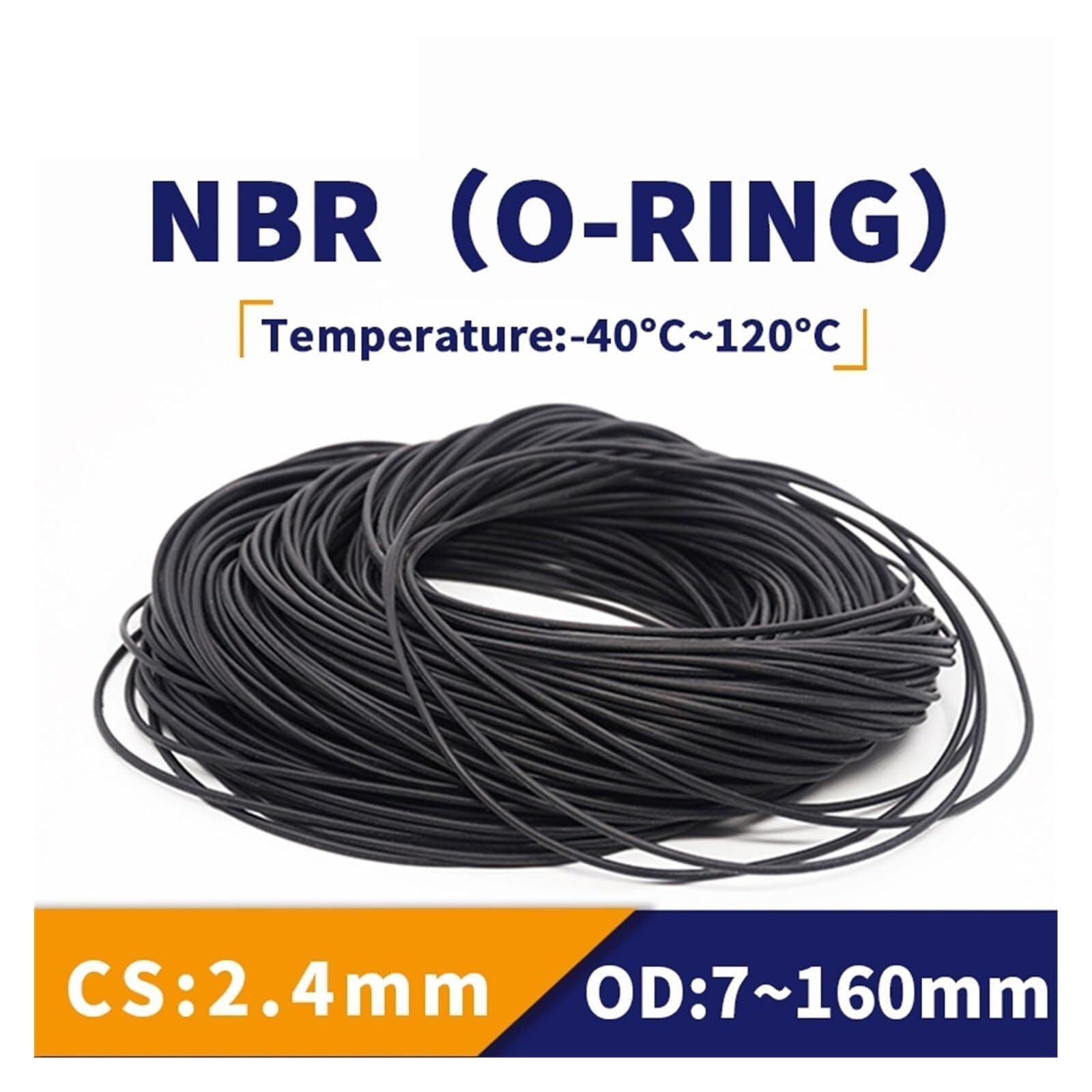 NBR-O-Ring-Dichtungsdichtung, Dicke CS2,4 mm, OD7–160, öl- und verschleißfester O-Ring aus Automobil-Benzin-Gummi, wasserdicht, schwarz.-.(OD 31 mm (10 Stück)_CS 2,4 mm)(OD 65MM (3PCS)-CS 2.4MM)