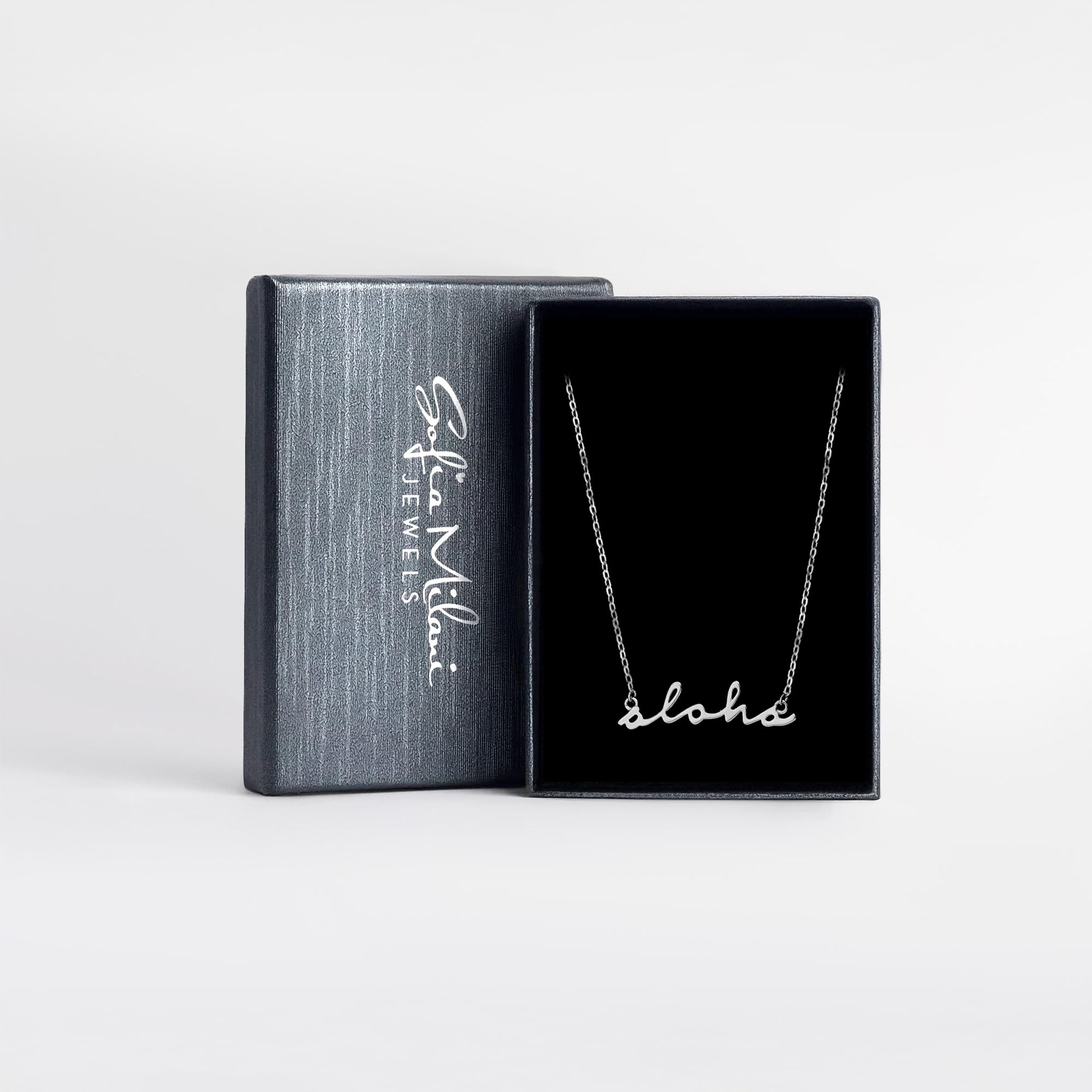 Sofia Milani - Damen Halskette 925 Silber - Aloha Hawaii Anhänger - 50272