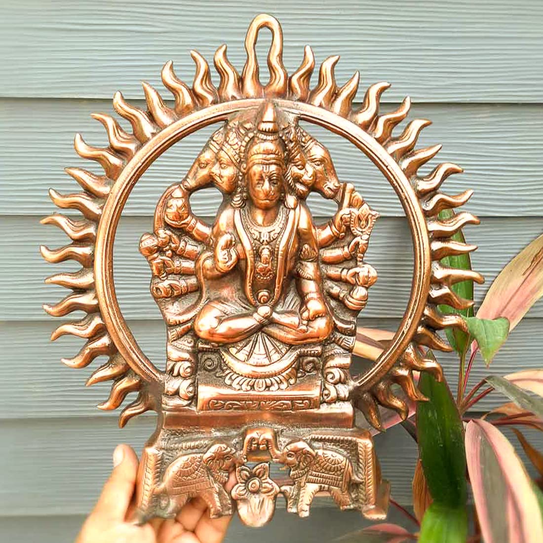 Panchmukhi Hanuman Wall Hanging - Religious Decor -3