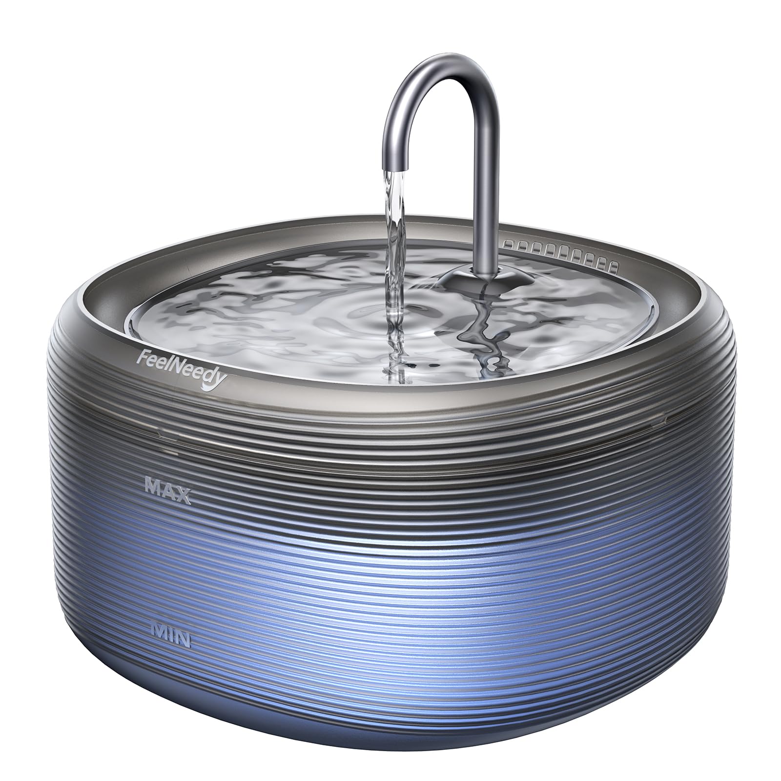 FEELNEEDY Fuente para Gatos 3,2L, Bebedero Gatos Automatico Estilo Grifo | Fuente Gatos, Bomba de Agua Súper Silenciosa, Filtro de Pelos Suelto, Dos Patrones de Flujo de Agua, 3 cartuchos filtrantes