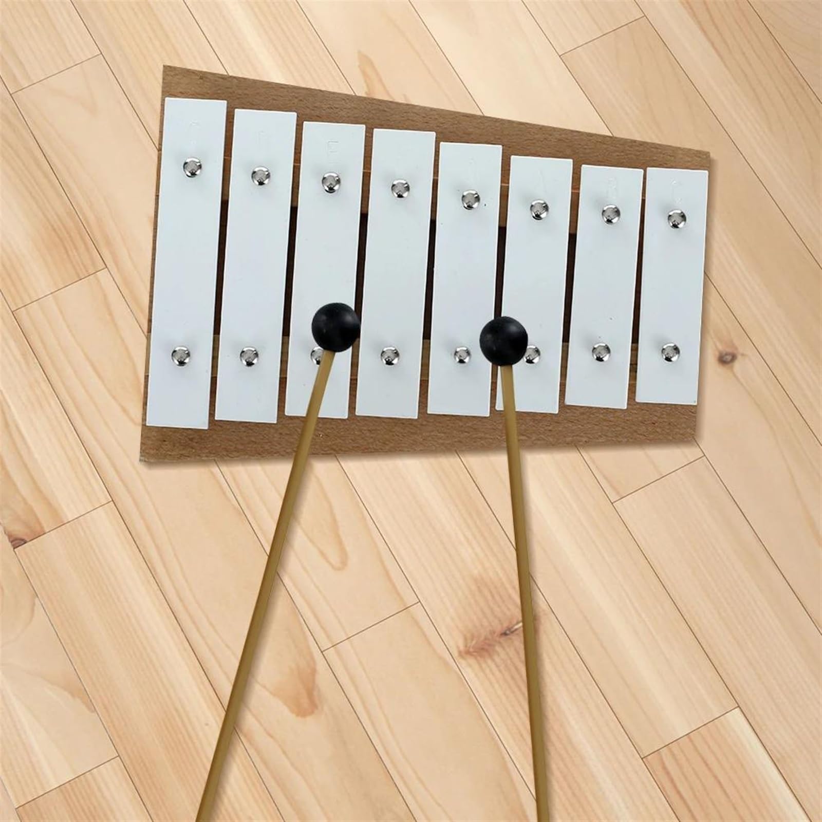 El instrumento de percusión de xilófono Glockenspiel de 8 notas para principiantes produce un tono brillante Kit De Glockenspiel Profesional