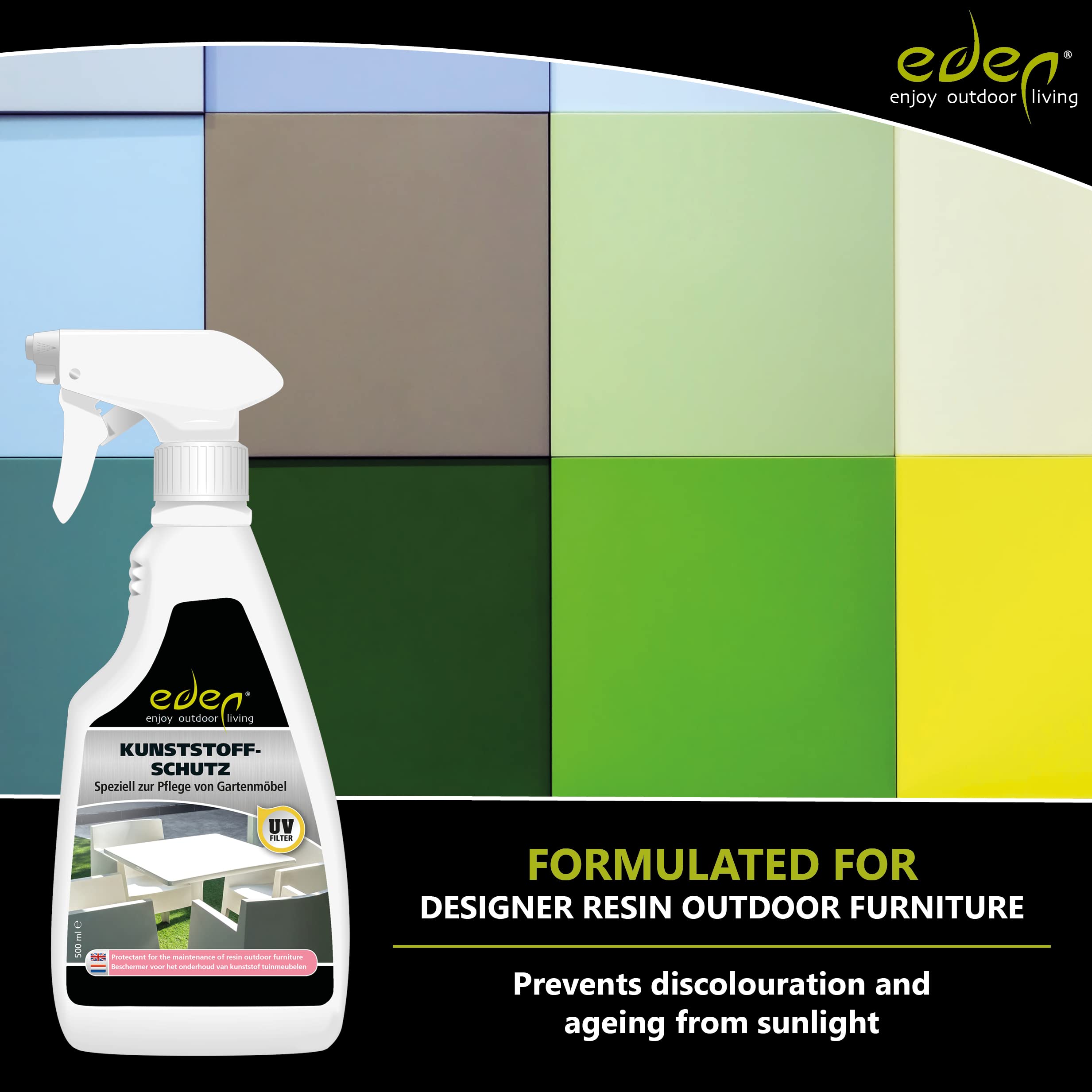 Eden - Kit de Mantenimiento para Muebles de jardín (plástico)