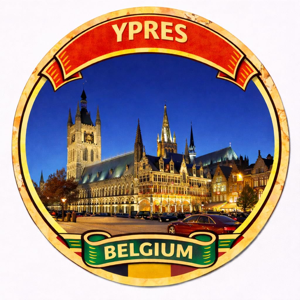 Ypres Belgium Decorative Souvenir Fridge Magnet A0090