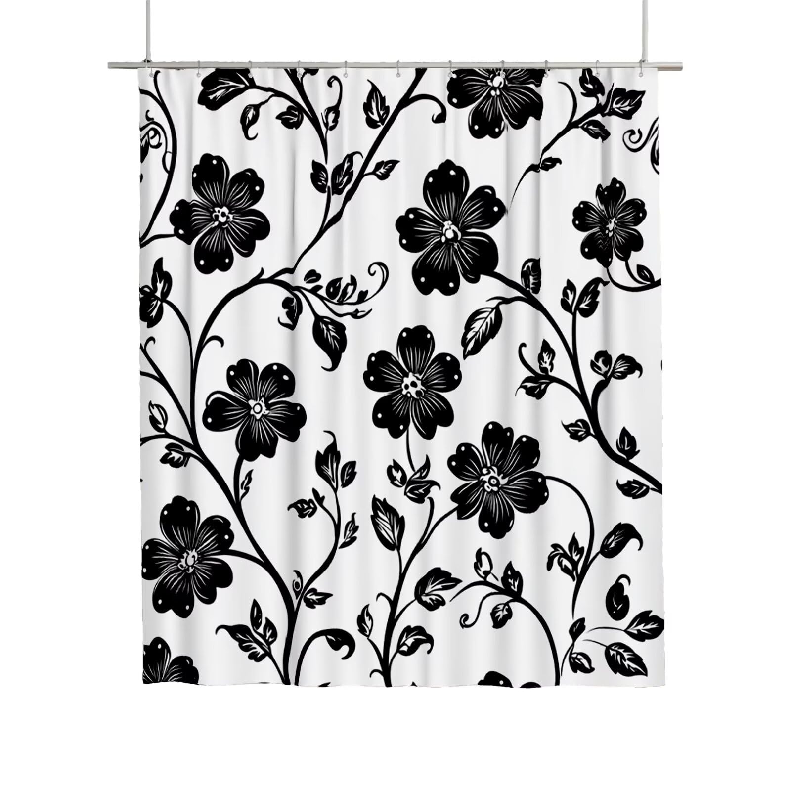 Rideau douche 180x180 cm blanc pour salle de bain familiale