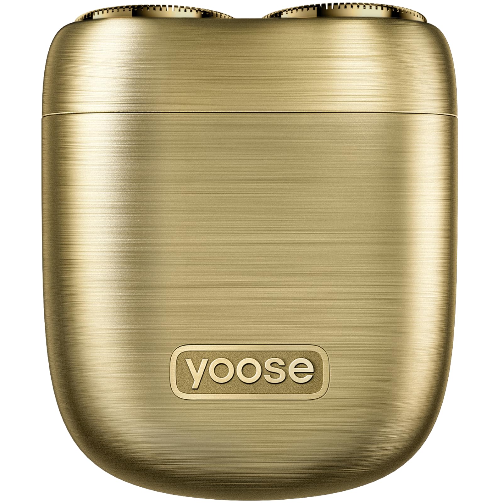 yoose MINI Rasierer Herren elektrisch, Elektrorasierer Herren mit IPX7 wasserdicht, wiederaufladbar & kabellos & 60 Min starke Laufzeit, mini Nassrasierer Herren als idale Geschenk für Männer, golden