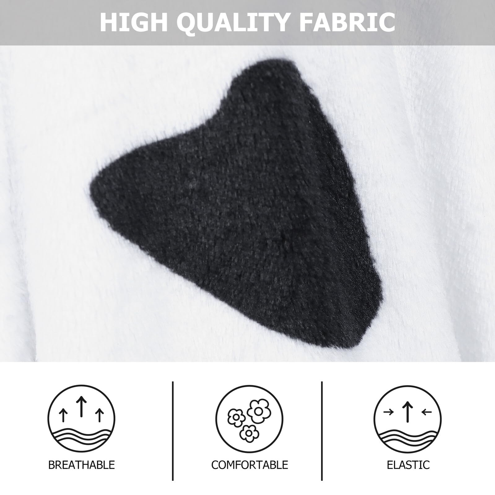 FRCOLOR Pigiama Bambina Invernale in Flanella Motivo Mucca Cartoon Unisex Morbido e Traspirante per Casa e Cosplay