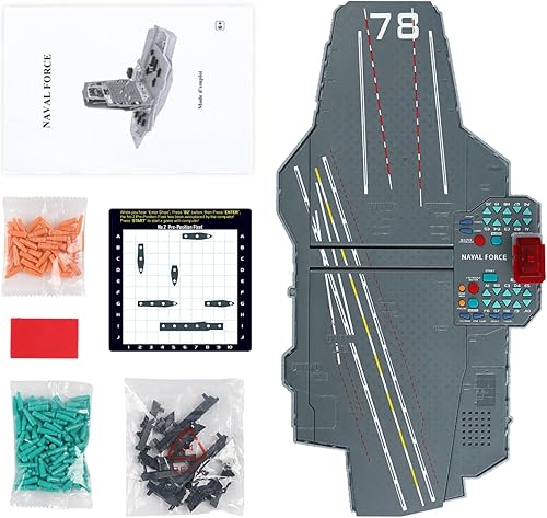 Miniatura 3 de Juego de mesa de batalla de mar parlante con efectos de luz y sonido, juego de estrategia de batalla naval electrónico con diseño de 200 barcos
