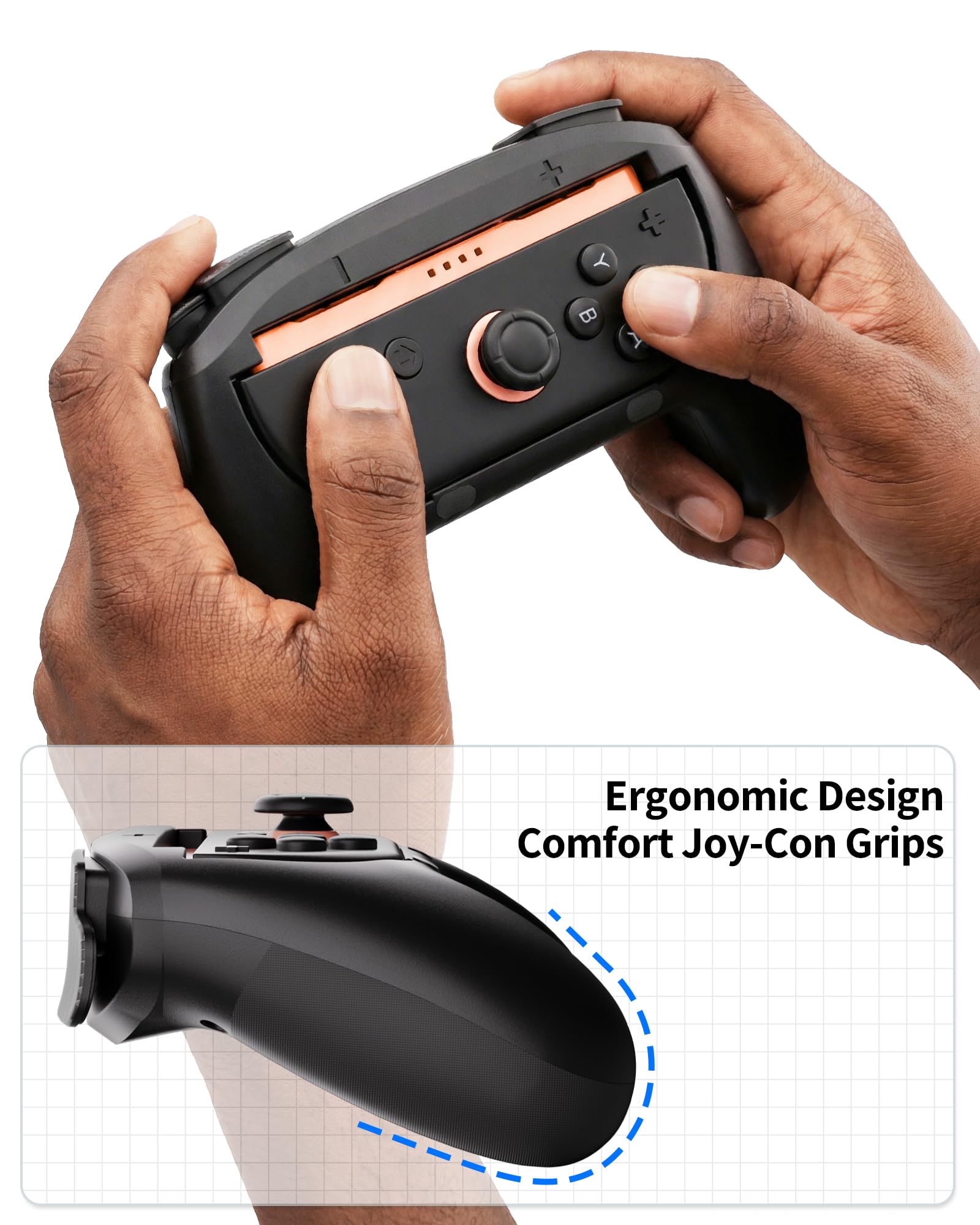 COOWPS Kit Accesorios 17 En 1 para Mando Pro Switch 2, Funda De Transporte Portátil, Protector Pantalla, Agarres para Joycon, Volantes, Estuche Tarjetas Juego Y Carcasa para Nintendo Switch 2 Consola