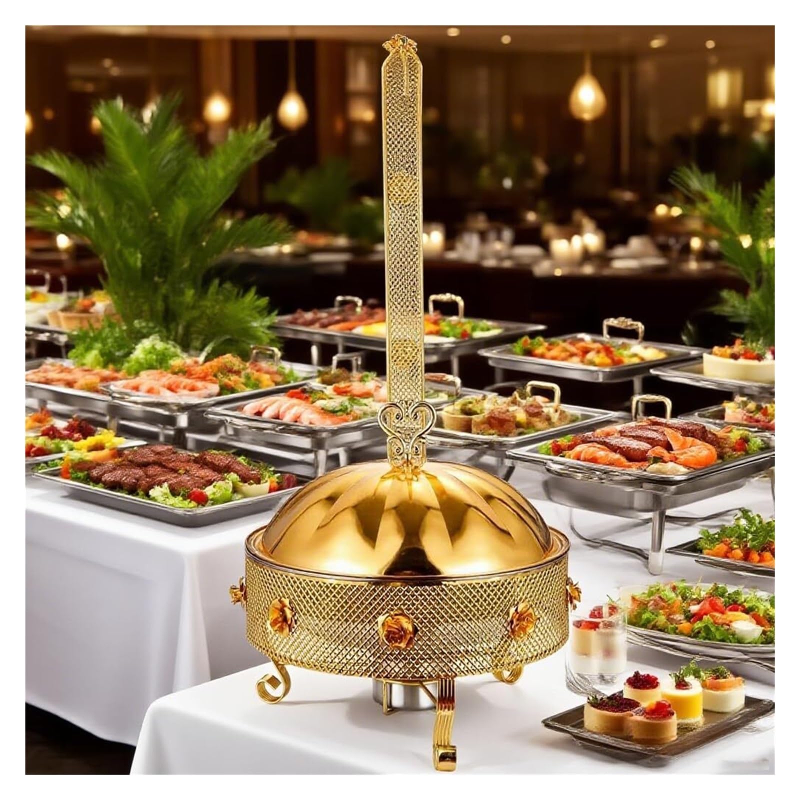 Ensemble de réchauds for buffets chafing dish