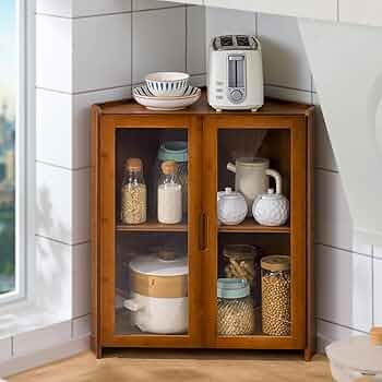 ガラス戸棚　飾り棚　食器棚　緑 51dXQt6NxkL._SS200_.jpg