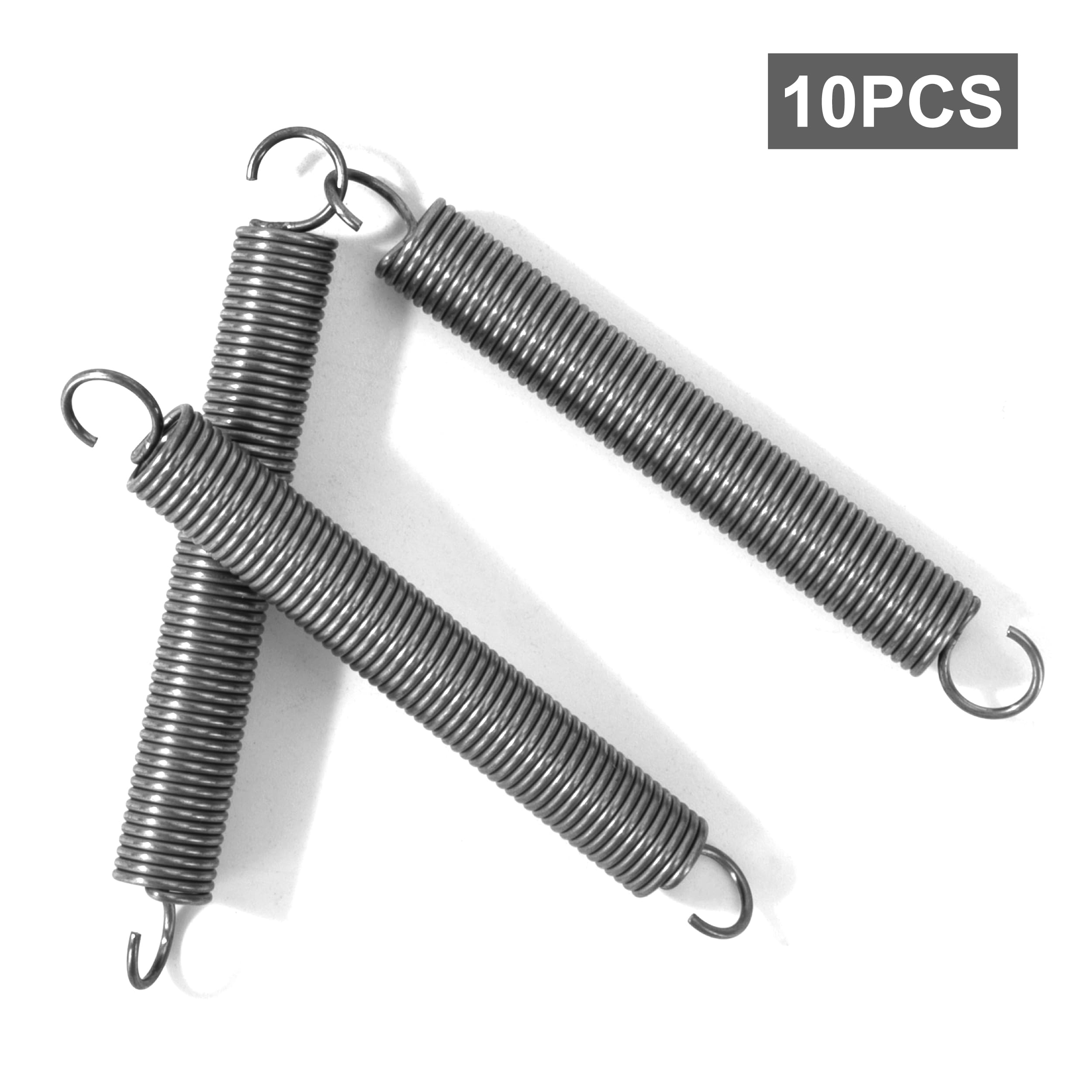 GUNGY Lot De 4 Ressorts De Traction 40mm - Acier Inoxydable 1.2mm, Force 3.2KG, Crochets 90 Degrés