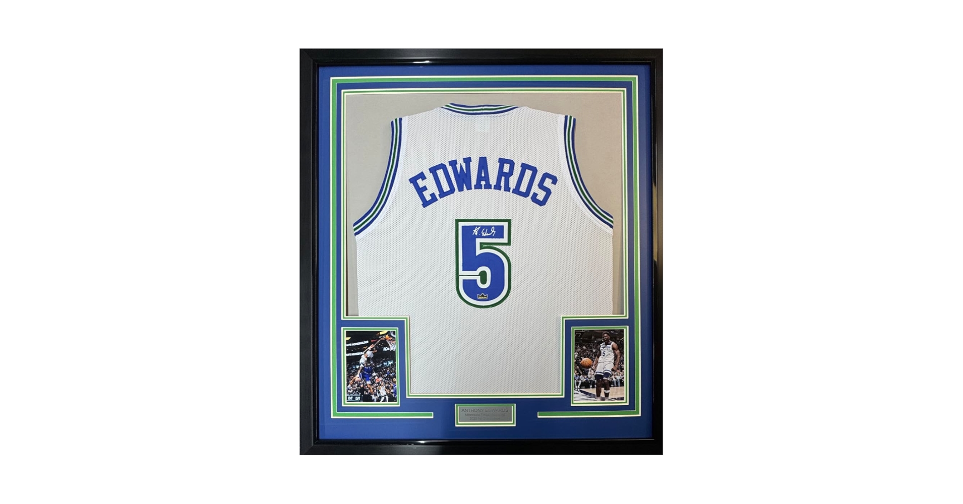 ファングッズ Anthony Edwards Autographed Basketball Anthony Edwards Minnesota Timberwolves Autographed Wilson