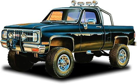 MPC 1984 GMC Pickup 1:25 Scale Model Kit (Black Version)