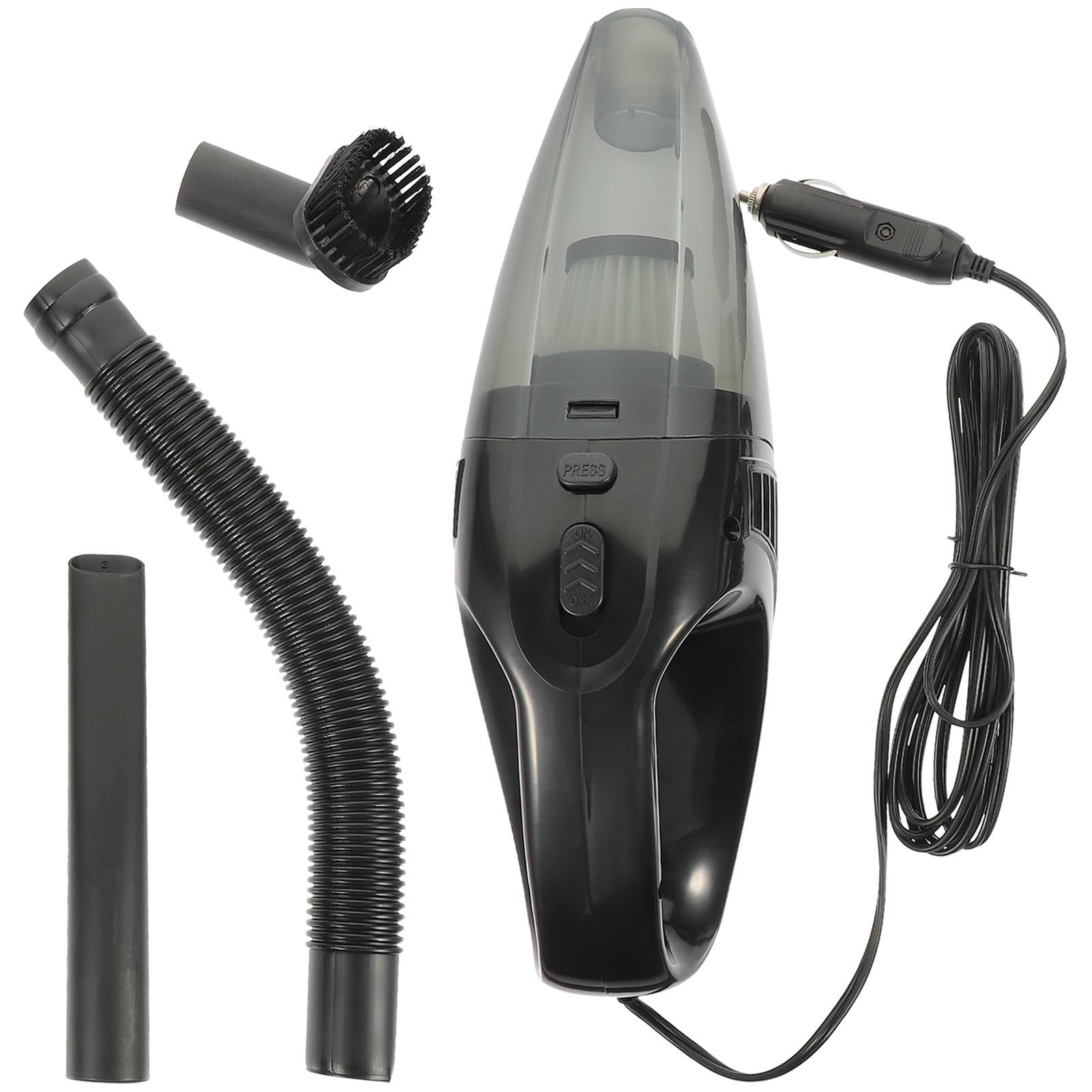 Aspirapolvere Portatile per Auto 12v 6000pa Abs, Cavo 5m