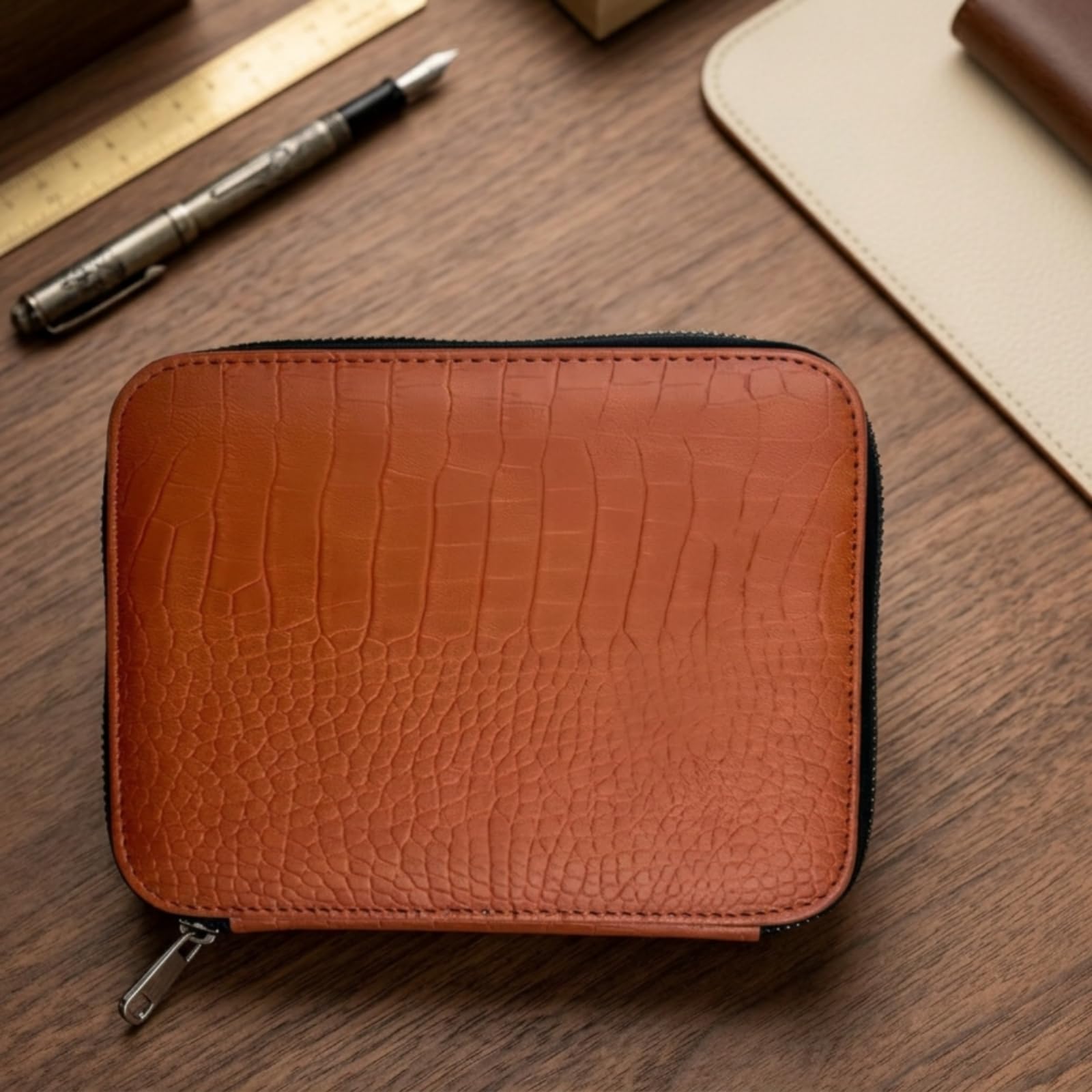 Gancho Industrial Estuche de Tejido Intercambiable Kit con Agujas Cables Conectores Organizador Portátil Interior con Correas Material Alúmina y Cuero PU Adecuado para Artesanía en Casa Salidas