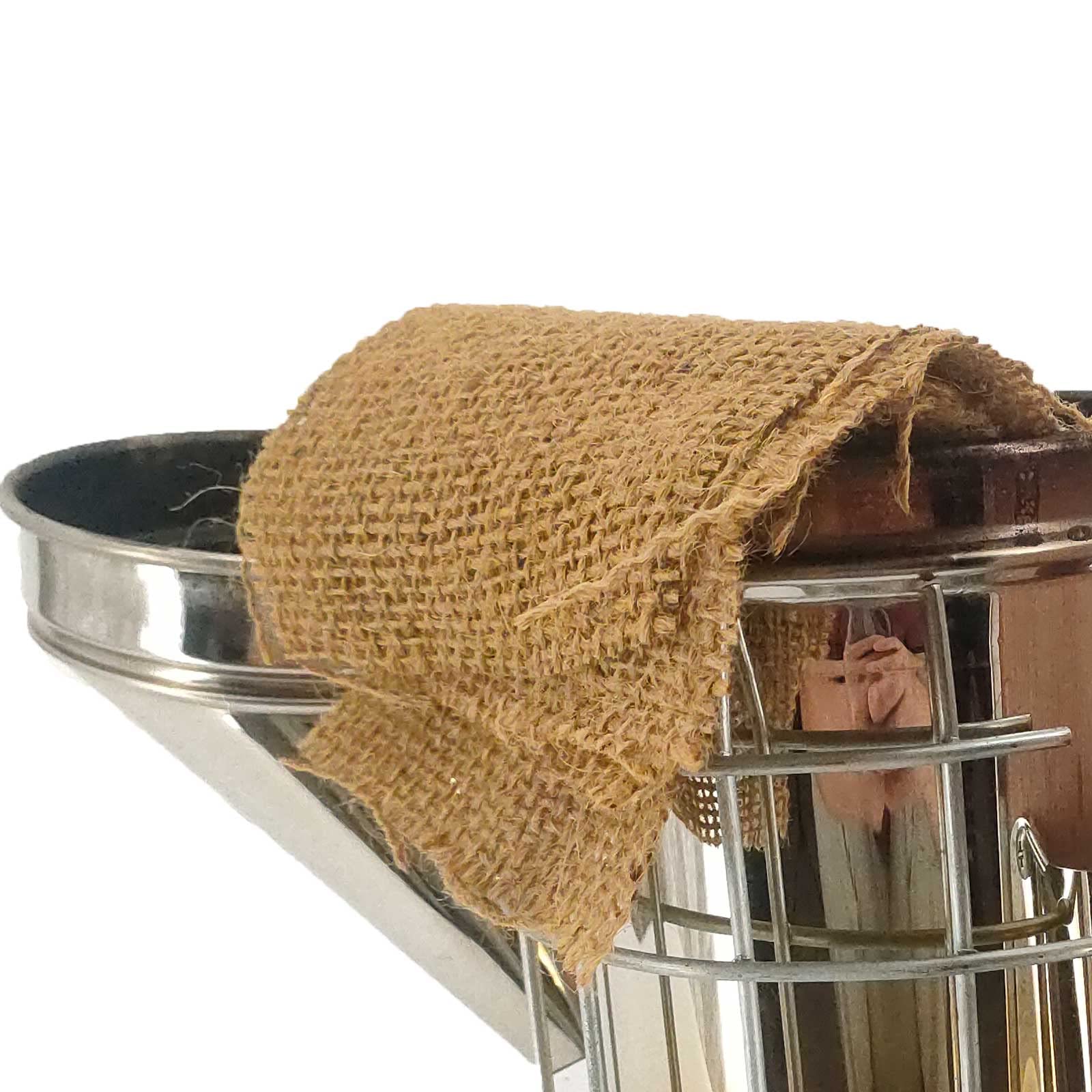 AukBeeFun Rollos de arpillera de yute, combustible ahumador de abejas de 2 libras para apicultura, fácil de encender, produce una combustión de humo limpia y fresca durante mucho tiempo