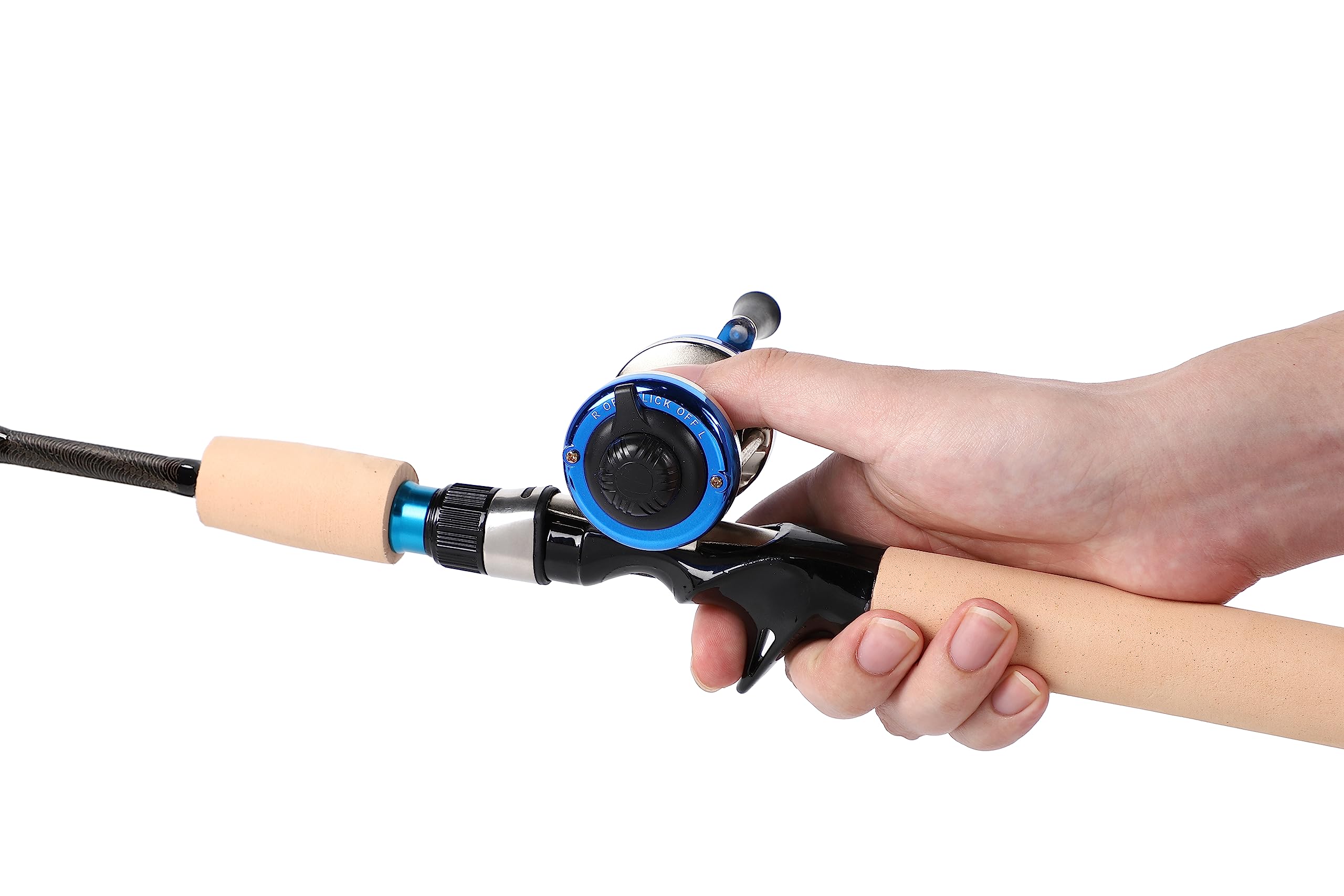 ベイトリール 3本セット 穴釣り ロッド 2ピース 67cm コンパクト 穴釣 ベイトリール 2本セット 穴釣り ロッド 2ピース 80cm 銀 テトラ