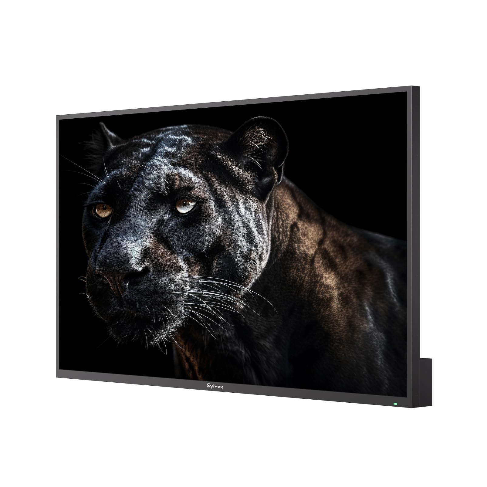SYLVOX TV para Exteriores, 55" Helio QLED, 2000nits, 120 Hz, 4K UHD IP55 Resistente al Agua, Google TV y Dolby Atmos, DVB-C/T2/S2, HEVC, Resistente a la Intemperie TVS para jardín, terraza y Comercio