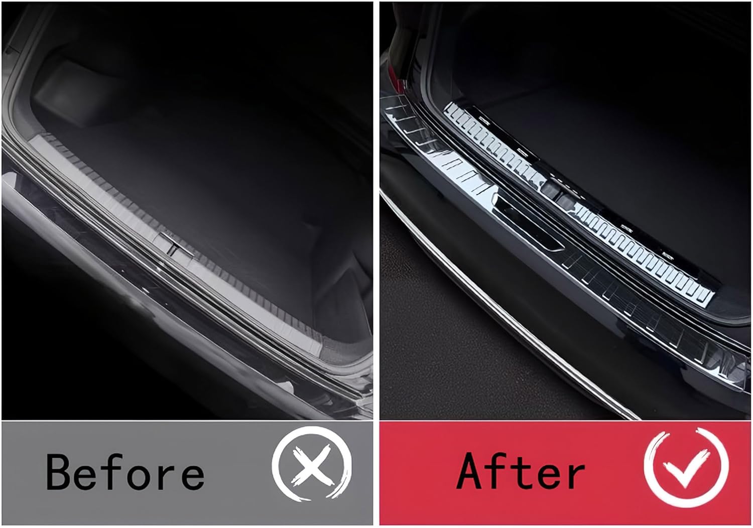 Rear Bumper Protectors for Toyota Camry 2026 2025 2024 Car Accessories Black Stainless Steel Rear Bumper Scuff Guard Cover