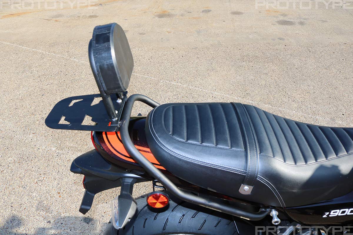 TRex Racing Passenger Back Rest & Grab Bar Luggage Rack for Kawasaki