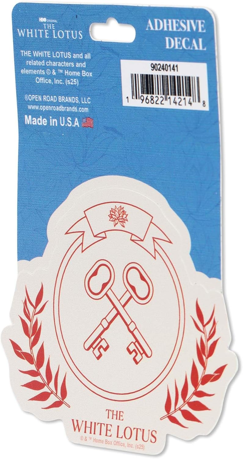 The White Lotus TV Series Adhesive Vinyl Decal – Fun White Lotus Sticker for Car, Water Bottle or Laptop - Image 2