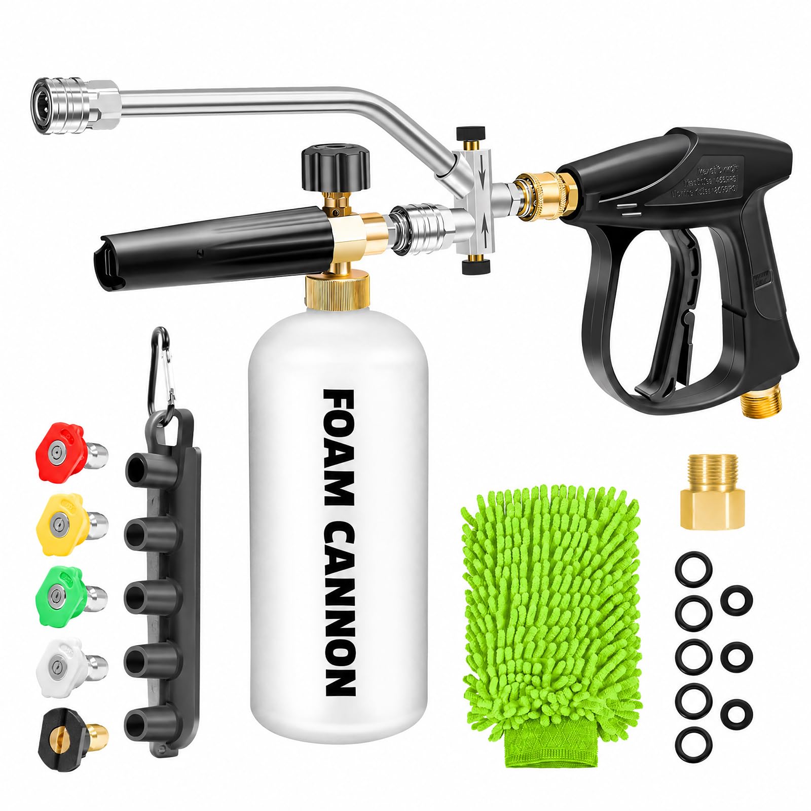 CAKKAGAMA Foam Cannon Dual Connector for Pressure Washer