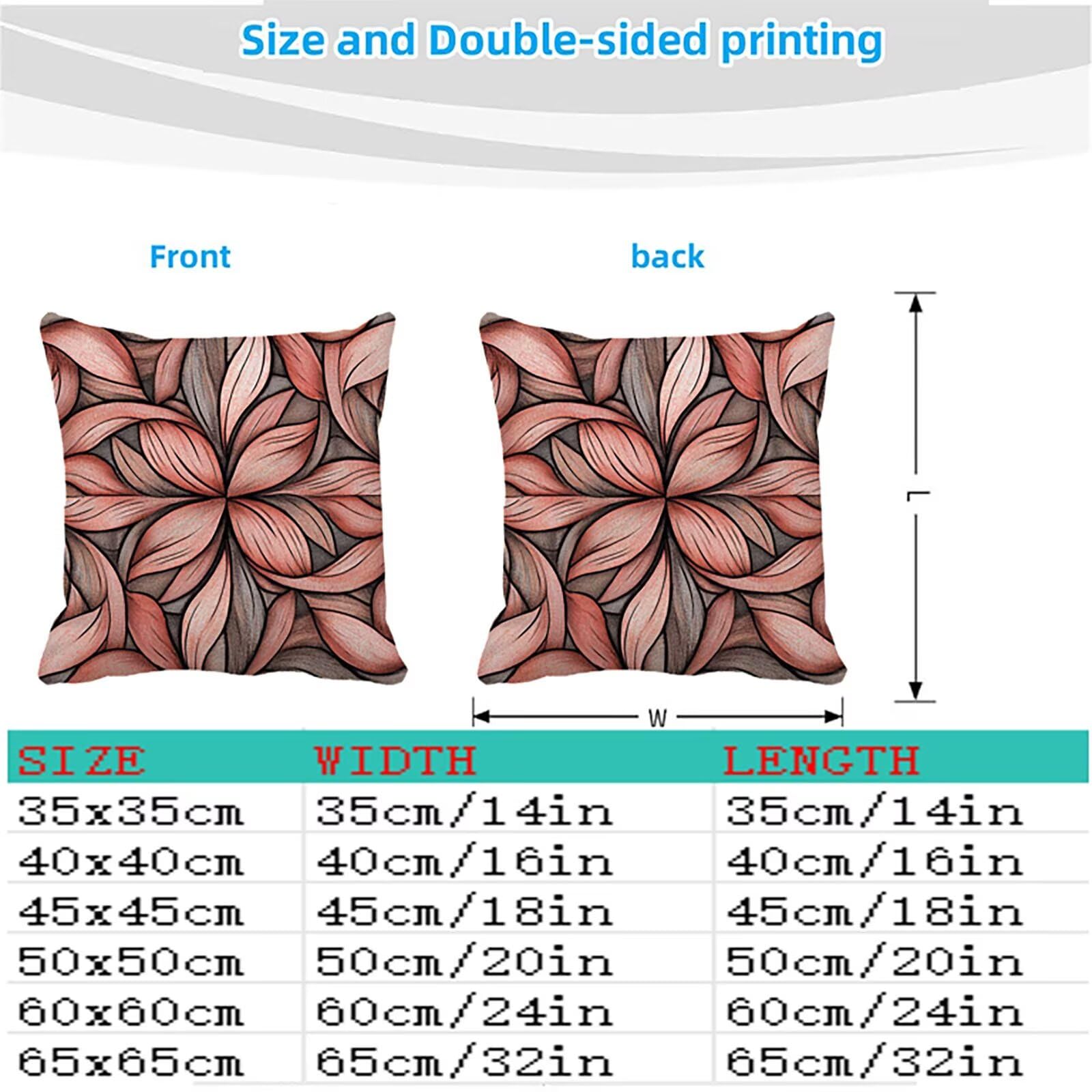 Poszewki na poduszki 60 x 60 cm wodoodporne na zewnątrz poszewki na poduszki na sofę proste dwustronne drukowanie abstrakcyjne poszewki na poduszki sofa do nowoczesnych pokrowców na łóżko podwójne