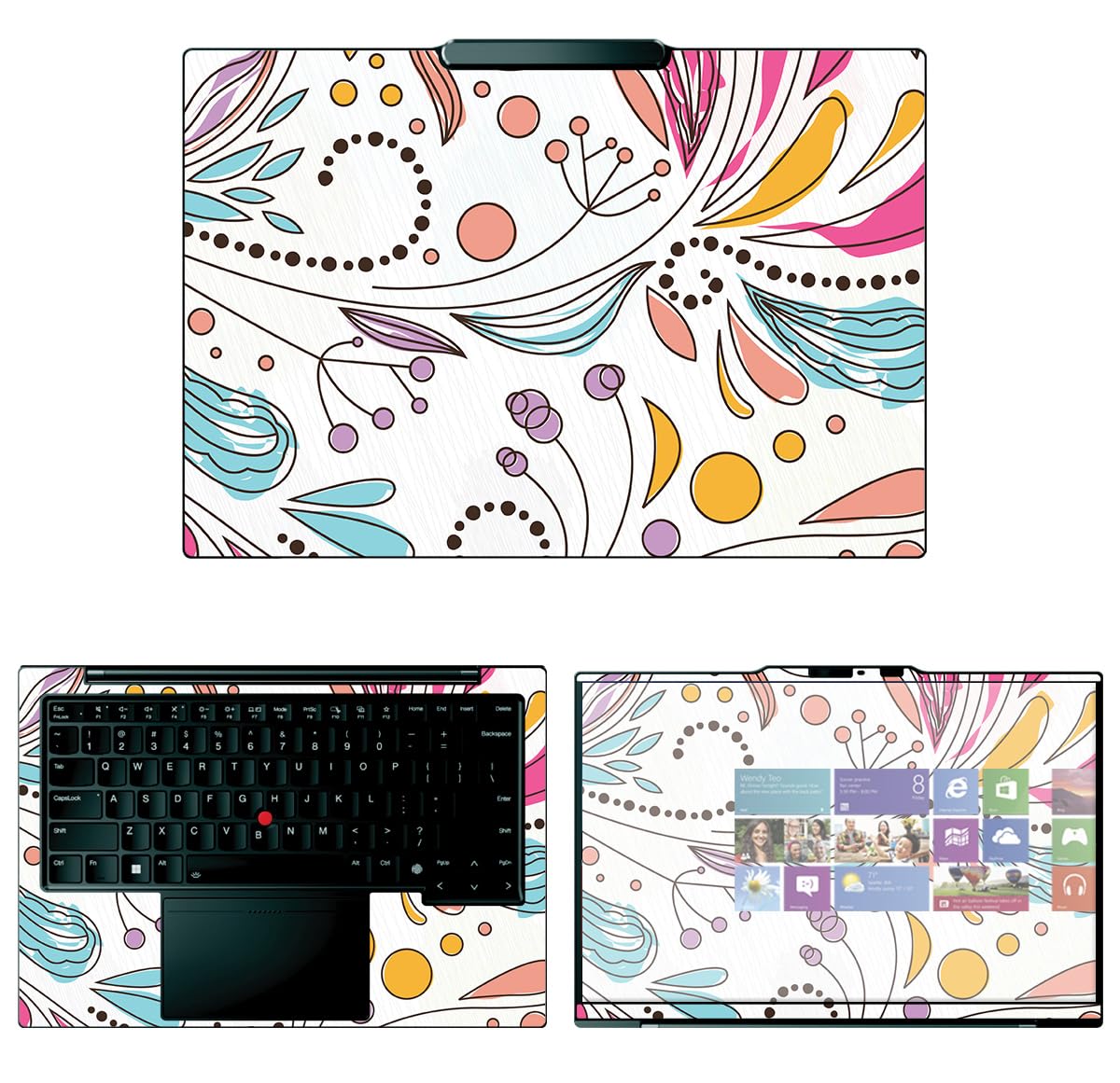 Decalrus - Protective Decal Sticker for The Lenovo ThinkPad X1 Carbon (12th Gen.) (14" Screen) case Cover wrap LEthkpadX1carbon_12th-105