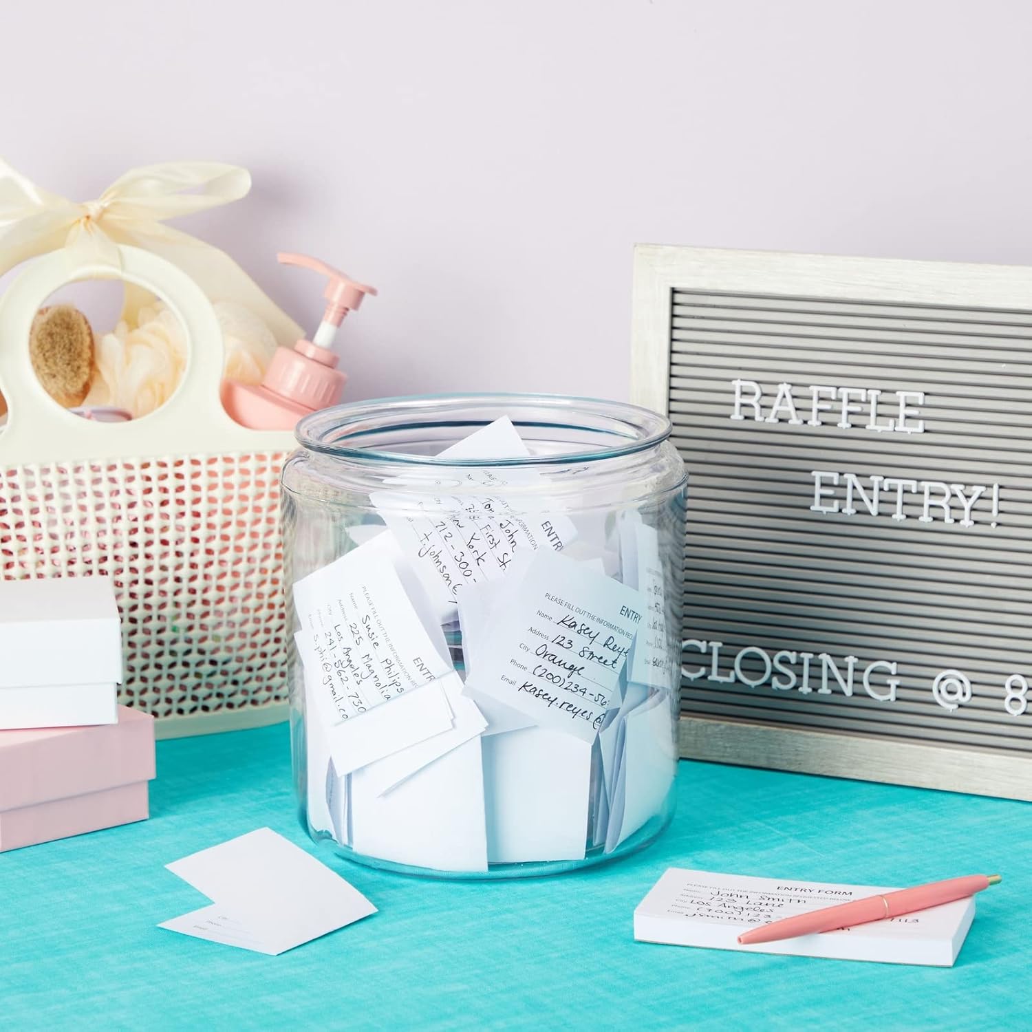 Juvale Raffle Ticket Sheets - Designated Field Entry Forms - Versatile for Drawing Entry Slips & Door Prizes - Fits Standard Raffle Ticket Box - 5.25 x 2.75 in, White, Pack of 20 Pads, 2000 Sheets