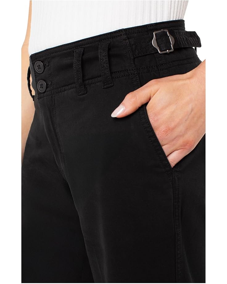 Liverpool Los Angeles Petite Soft Touch Twill High-rise Cinch Waist Wide Leg Pant 26" Inseam - #3 of 3