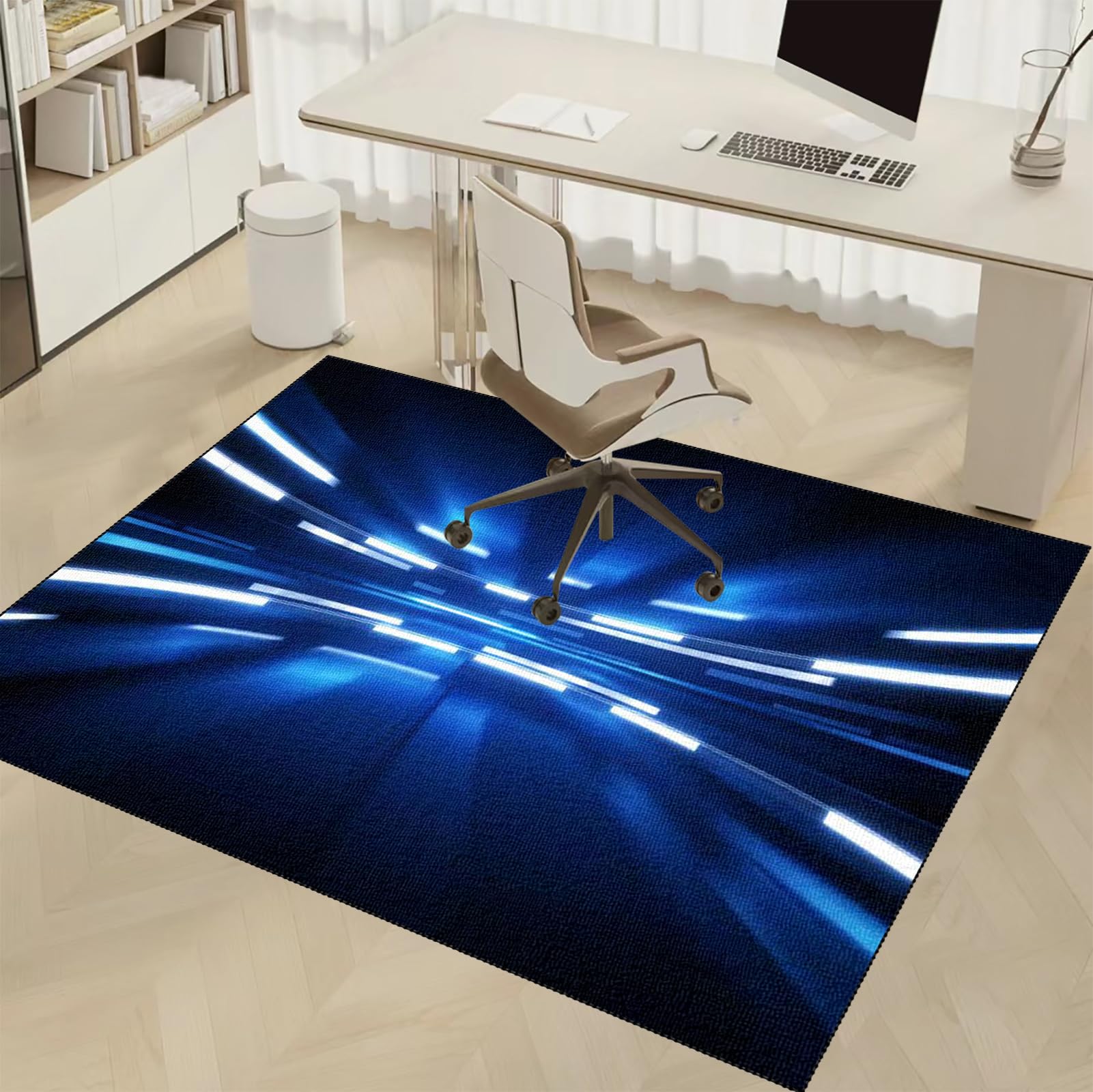Ufficio Protettore del Pavimento, Tappeto Gaming Pavimento, Tappeto Salvapavimento, Tappetino Pavimenti per Parquet e Piastrelle, Tappetino per Sedia da Scrivania Antiscivolo 80 x 120 cm