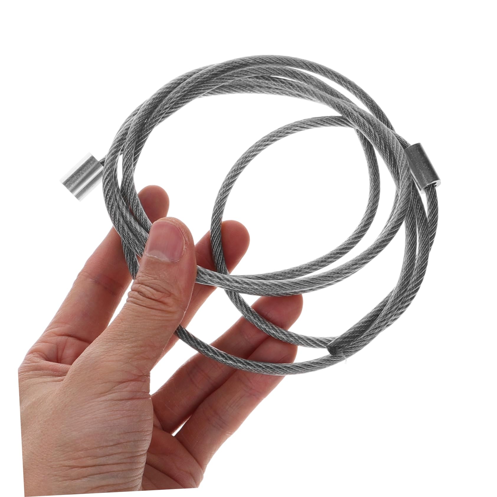 BRIGHTFUFU Upgraded Basketball Equipment Hoop Rope Basketball Netting String Steel Wire Indoor/Outdoor Suitable