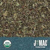 Vista 7 de J Mac Botanicals Organic Lemon Balm (16 oz), Loose Leaf Tea, Dried, herbal Infusion, Lemonbalm leaves, melissa officinalis tea, Certified USDA