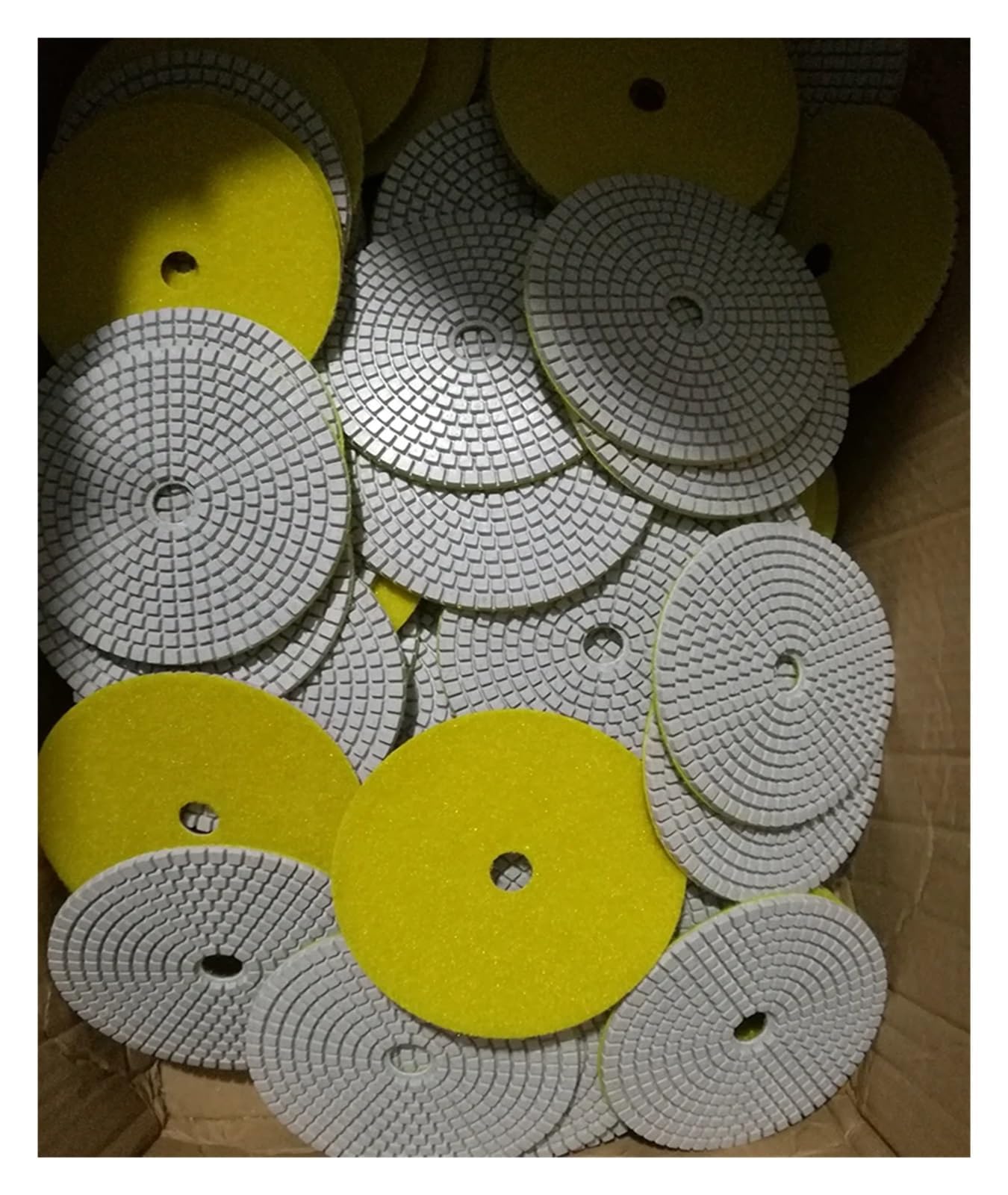 4 cale 100 mm nakładka polerska na mokro do żywicy granitowej tarcza polerska do marmuru elastyczna ściernica do podłóg betonowych(400_7PCS SAME_100MM 4INCH)
