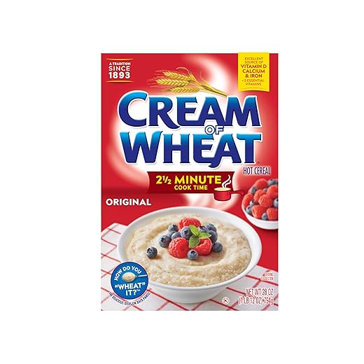 Cream of Wheat Original Stove Top Hot Cereal, 2 1/2 Minute Cook Time, 28 Ounce