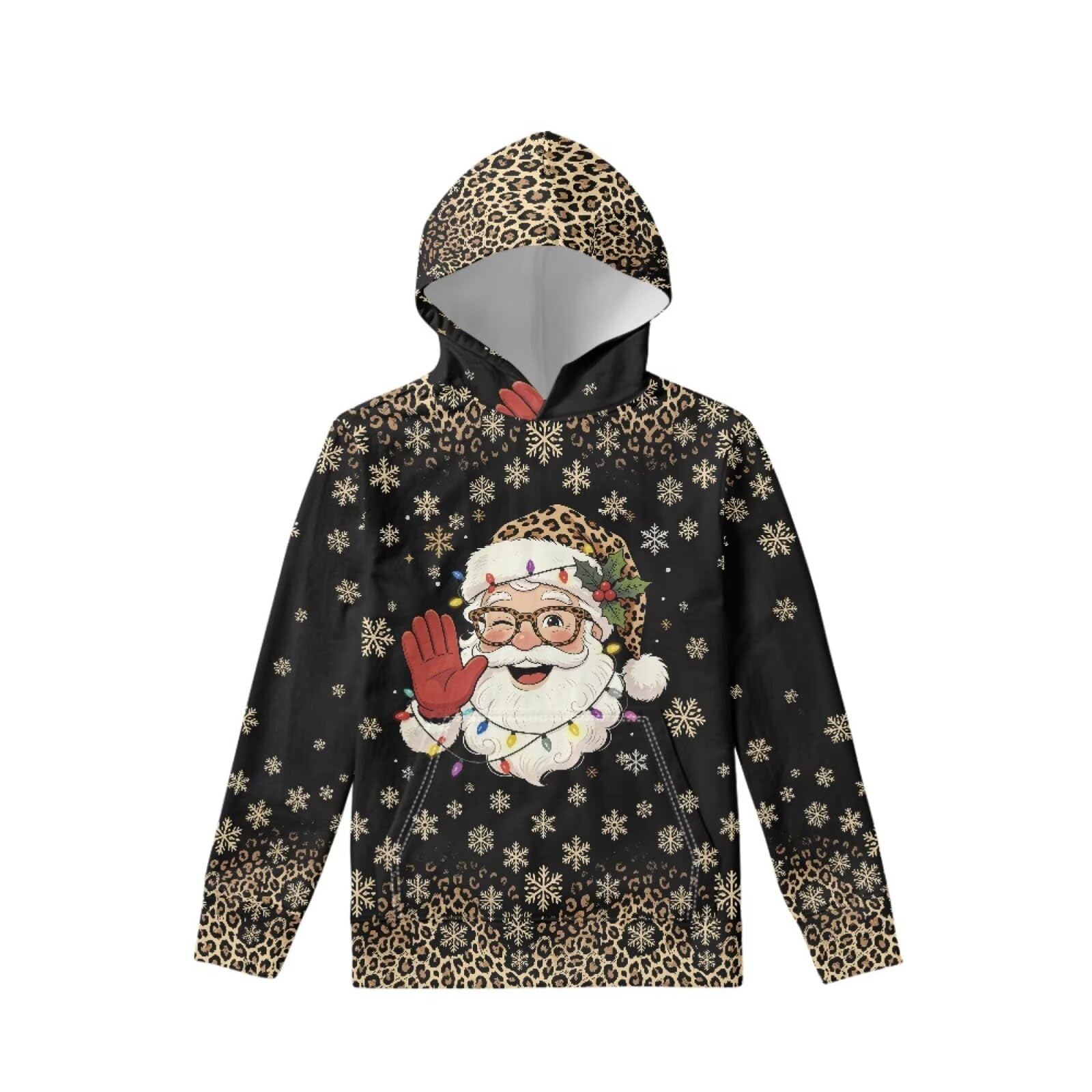 Coloranimal Girls Boys Sports Casual Long Sleeve Sweatshirts Hoodies with Front Pocket Sweater Tops Age 6-16year
