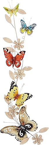 Deco 79 13805 Decoración, arte de pared de 10 x 3 x 39 pulgadas, multicolor