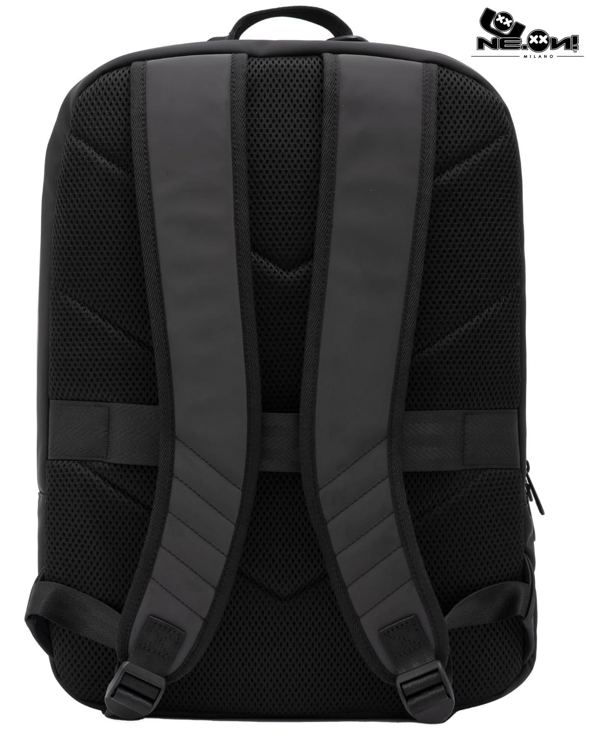 NE.ON! Milano Zaino Donna Uomo Porta PC, Impermeabile ed Elegante, Perfetto per Lavoro, Università, Scuola e Viaggi. Design Compatto, Comfort Ergonomico, Versatile, Professionale da 12 e 17 Litri