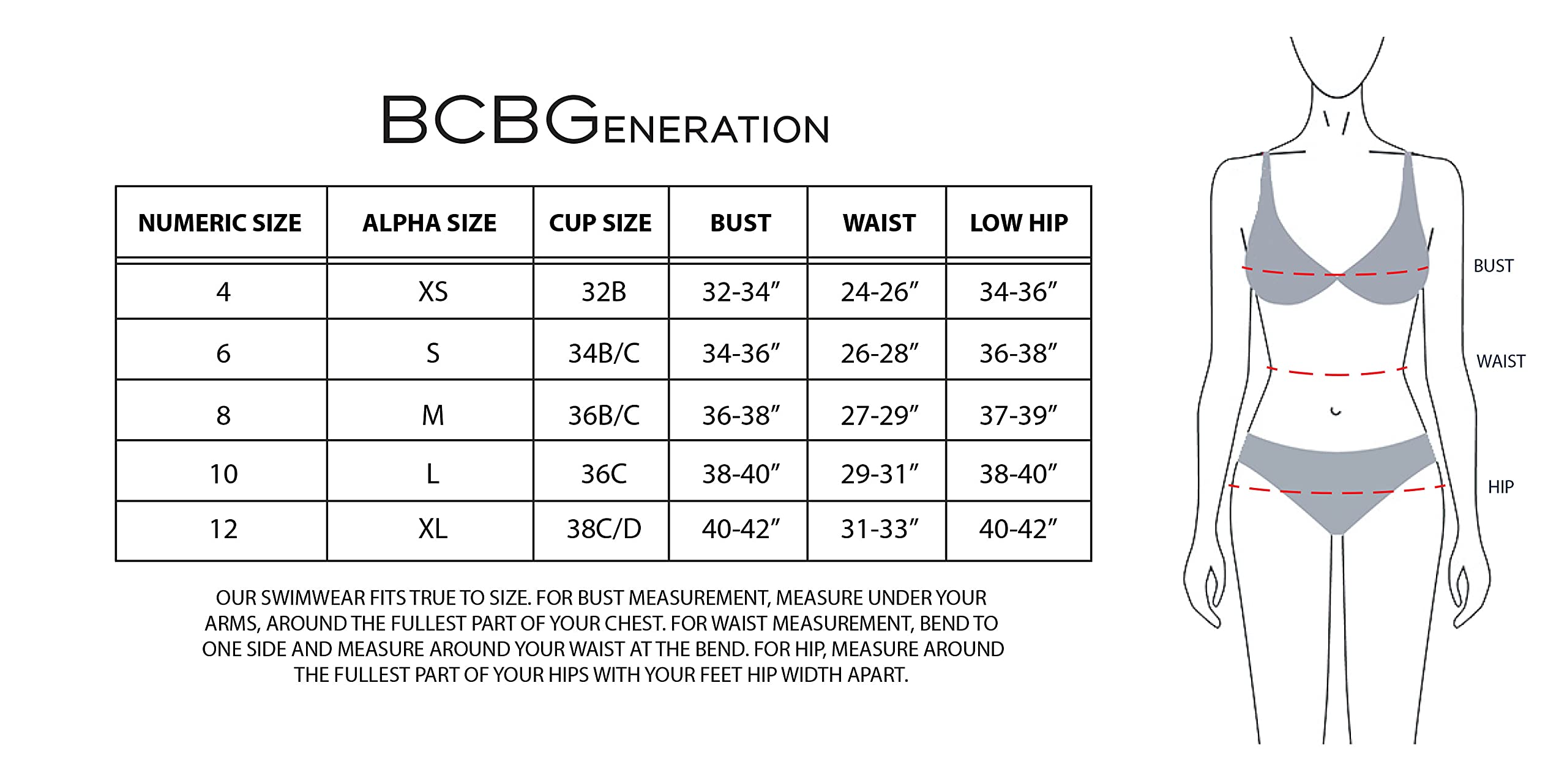 BCBGeneration Costume Intero con Spalle Scoperte E Controllo della Pancia Ad Asciugatura Rapida Donna