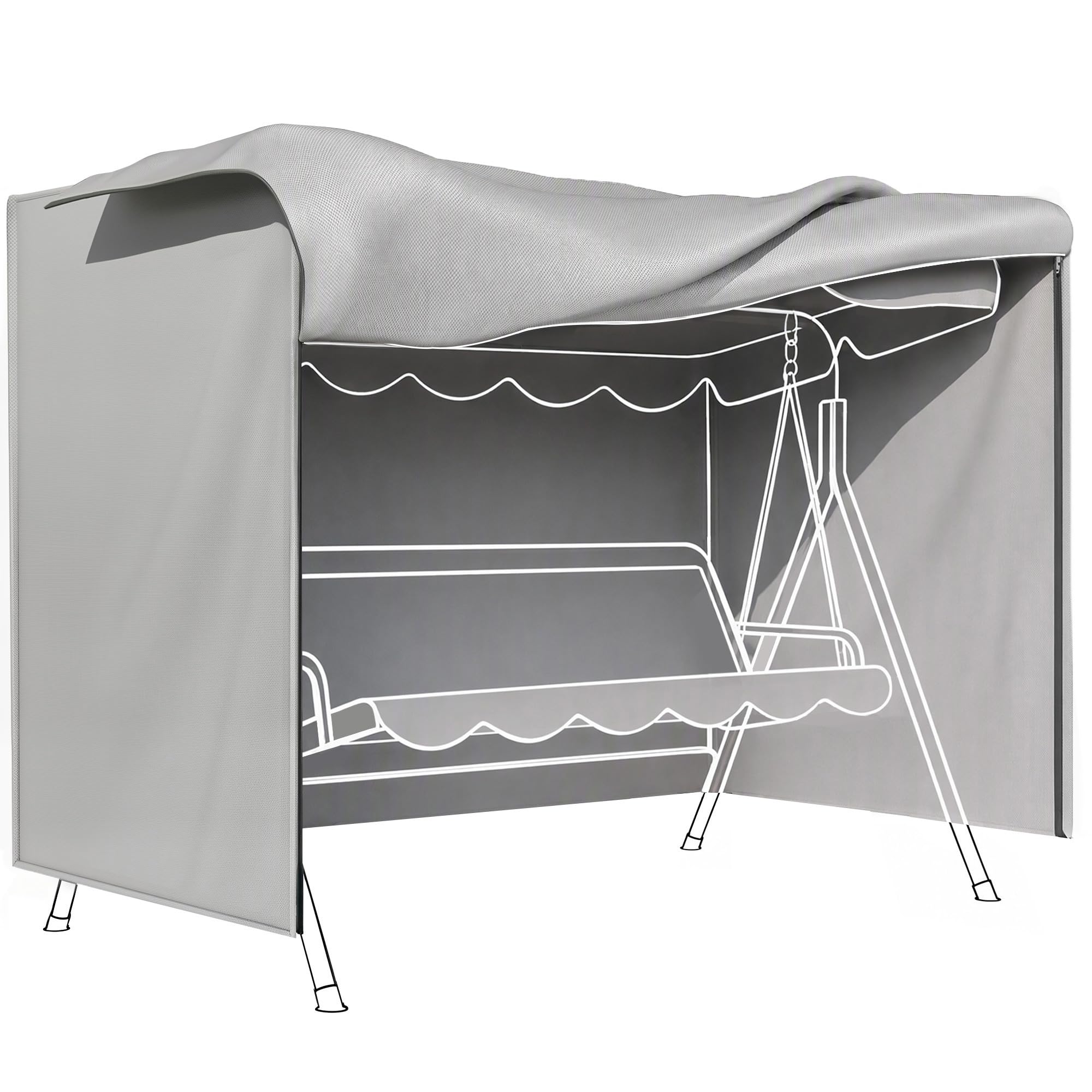 Outsunny - Patio Swing Chair Cover - Light Grey